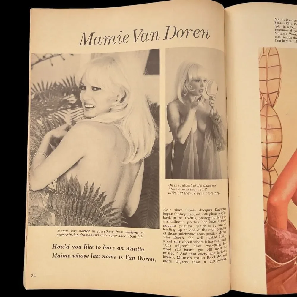 May 1967 Cavalcade Magazine Mamie Van Doren Stephanie Powers Vintage Pinups Nude